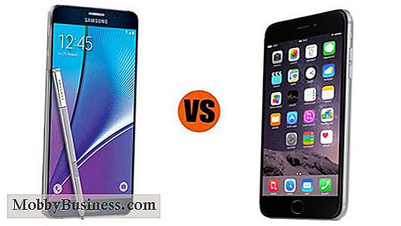 Samsung Galaxy Note 5 vs iPhone 6 Plus: Hvilket er bedre for erhvervslivet?